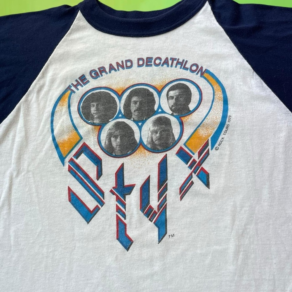 Vintage Styx Grand Decathlon 1979 multi-coloured t-shirt Longsleeve